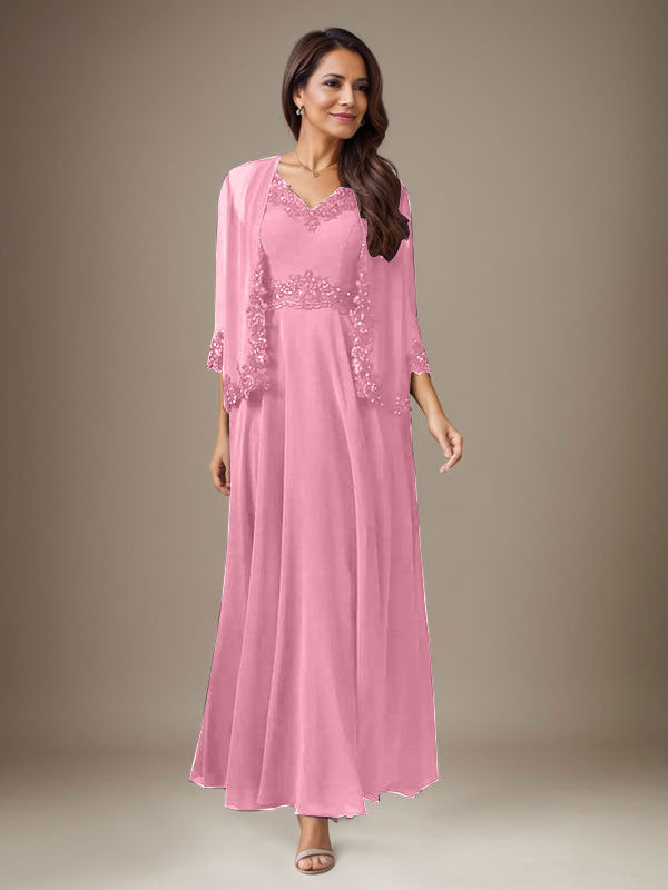 Vestido de gasa con lentejuelas en color ciruela
