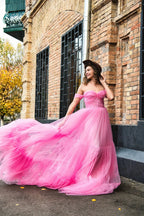 Rosa Tüllkleid &amp; Rosa Geburtstagskleid 2025 SY035