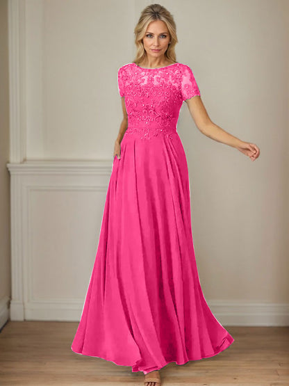 Dunkelmarineblaues A-Linien-Chiffonkleid mit U-Boot-Ausschnitt und Pailletten 