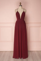 A Line Dark Green Bridesmaid Dress SCB31