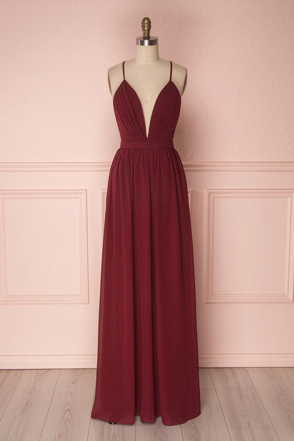 A Line Dark Green Bridesmaid Dress SCB31