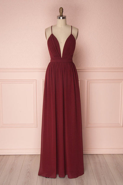 A Line Dark Green Bridesmaid Dress SCB31