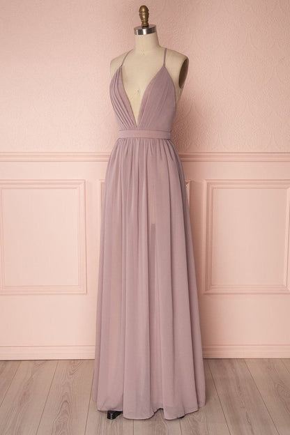 A Line Dark Green Bridesmaid Dress SCB31