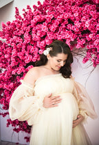 Champagner Brautkleid für Schwangere SY008