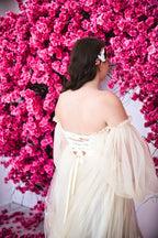 Champagner Brautkleid für Schwangere SY008
