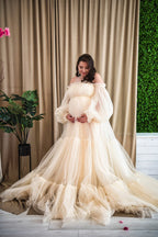 Champagner Brautkleid für Schwangere SY008