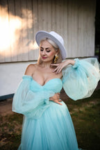 Tulle Dress Photoshoot Sheer Maternity Dress SY056