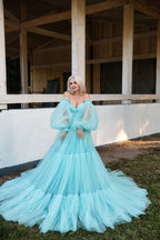 Tulle Dress Photoshoot Sheer Maternity Dress SY056