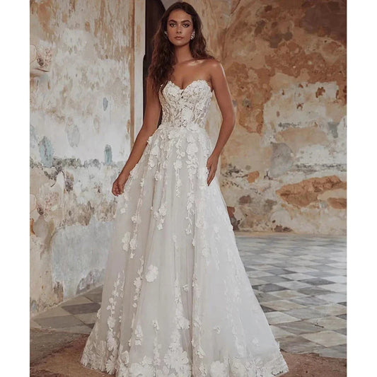 Pretty Gorgeous Off Shoulder Sleeveless Court Train Mermaid Wedding Dresses Romantic Sweetheart Princess Bridal Gown Customize-payinti