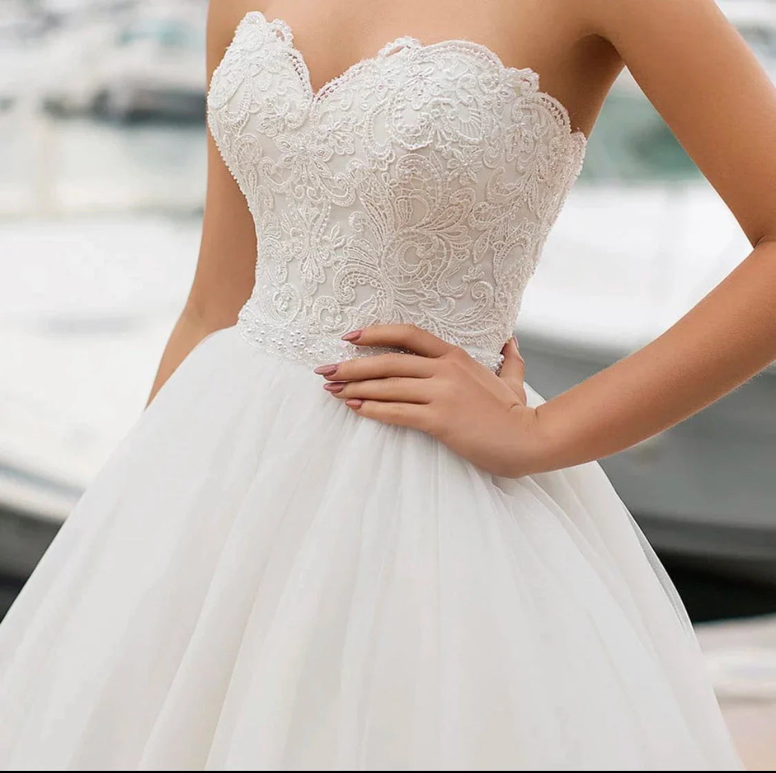 Princess Wedding Dress 2021 A-Line Sweetheart Sleeveless Backless Embroidery Chiffon Sweep Train Bridal Gown Vestidos De Noiva-payinti