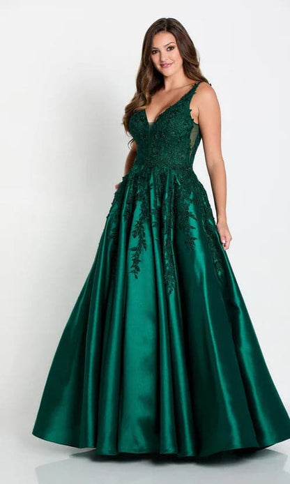 Lila Ballkleid mit 3D-Schmetterlingen SYP58
