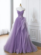 Saflor | Grünes A-Linien-Ballkleid mit schulterfreiem, langem Spitzen-Abendkleid