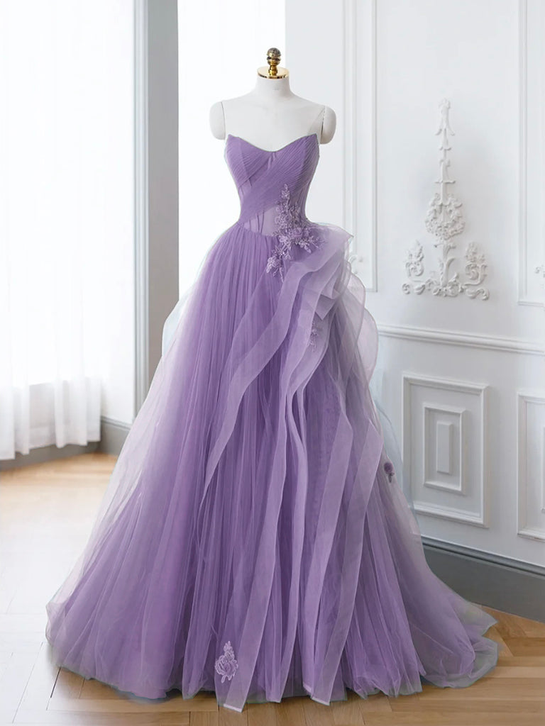 Saflor | Grünes A-Linien-Ballkleid mit schulterfreiem, langem Spitzen-Abendkleid