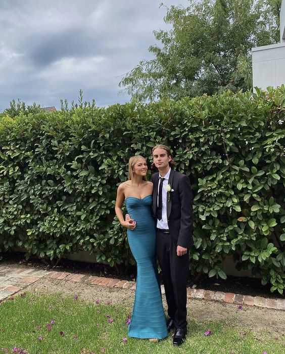 Vestido de fiesta de sirena con escote corazón y elegante vestido de noche formal Y6821