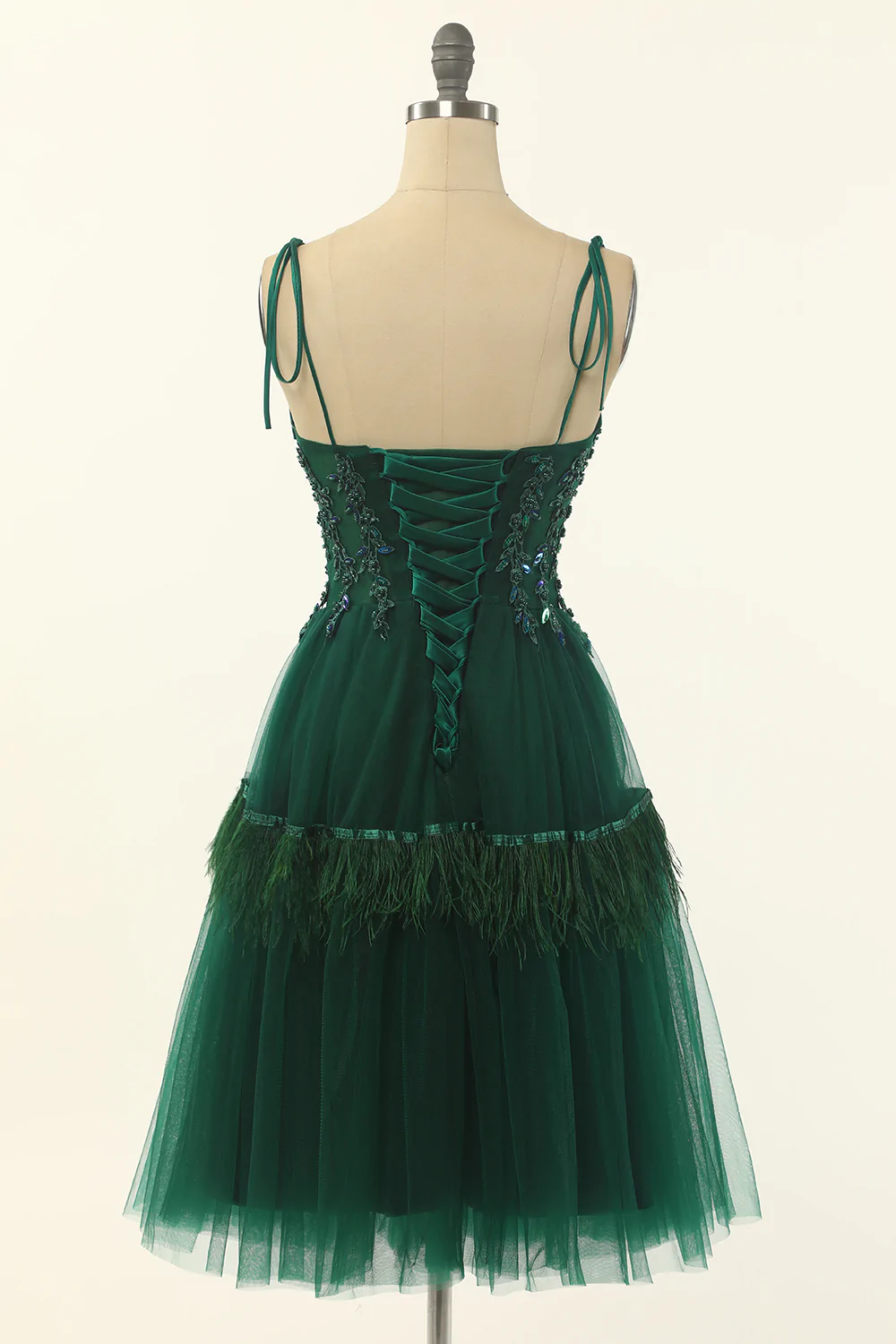 A-Linie Grüner Tüll Über Knie Länge Homecoming Kleid,Partykleid Y1703