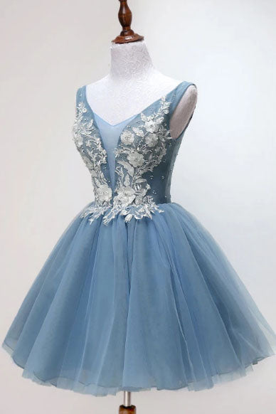 Lauren | Vestido de fiesta de princesa con apliques de tul
