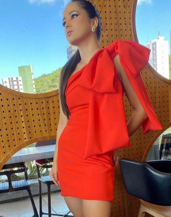 Vestido naranja elegante para fiesta de bienvenida y cumpleaños número 18 Y2716