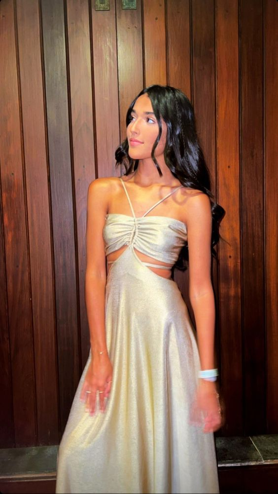 Sexy A-Linie Langes Abendkleid Galakleid Y6417