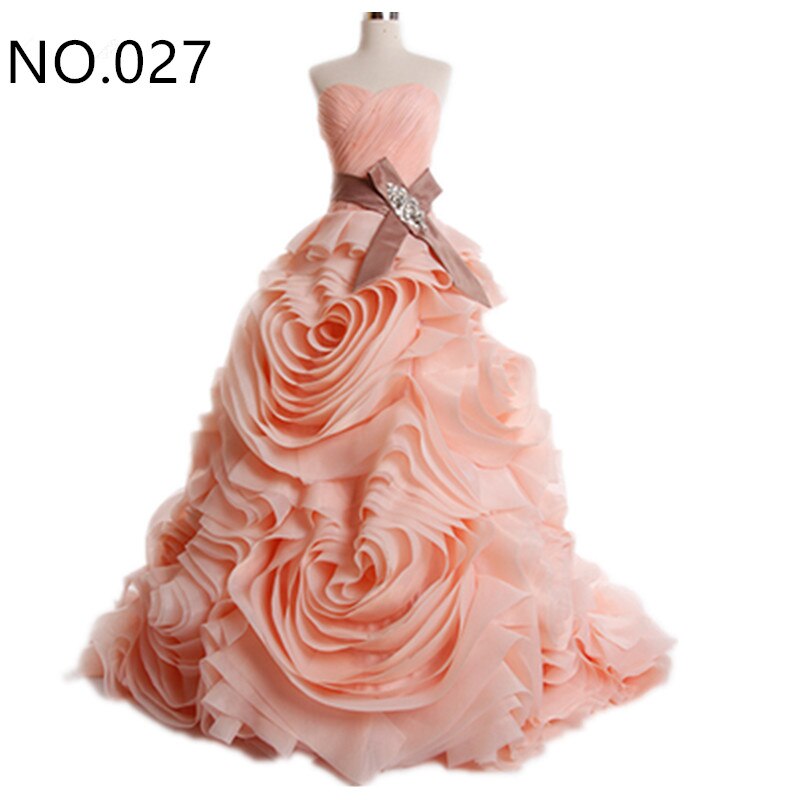 Real photo 2025 Marke Design Robe De Mariage Brautkleid Rüschen Perlen Kristall Burgund Hochzeit Kleid HM6681 