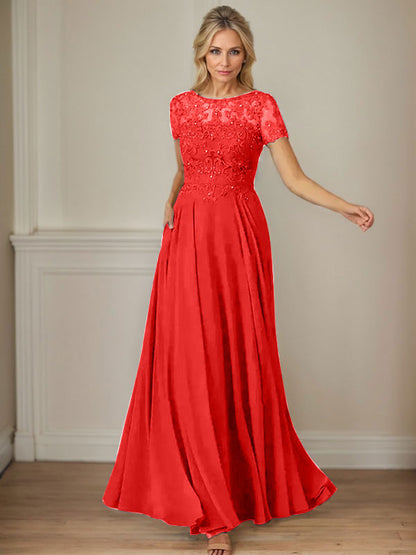 Dunkelmarineblaues A-Linien-Chiffonkleid mit U-Boot-Ausschnitt und Pailletten 