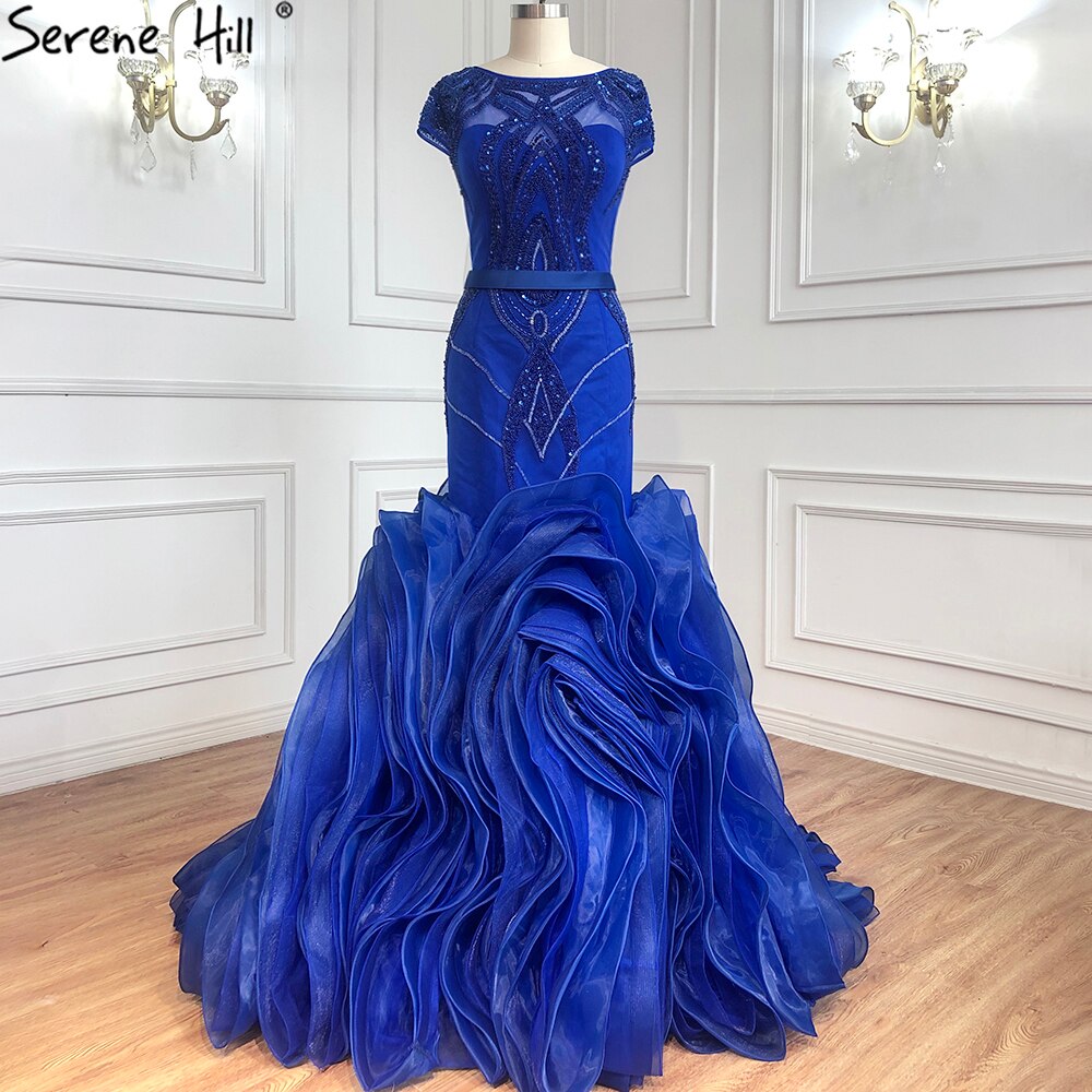 Red Mermaid Design O-Neck Sexy Wedding Dresses 2025 Sleeveless Beading Sequins Bridal Gowns HM66926