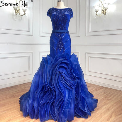 Red Mermaid Design O-Neck Sexy Wedding Dresses 2025 Sleeveless Beading Sequins Bridal Gowns HM66926