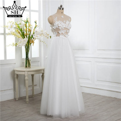 Vestido de noche largo con estampado de mariposas, fotos reales, para playa, fiesta, formal, HA2111