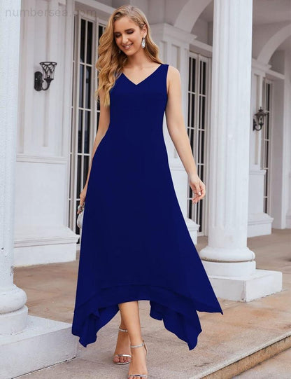Sunnderly Chiffon Plus Size Mother of Bride Dresses with Jacket Formal Dresses for Wedding SY28073