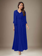 Vestido de gasa con lentejuelas en color ciruela