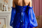 Royal blue tulle dress for Photoshoot SY043
