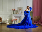 Royal blue tulle dress for Photoshoot SY043