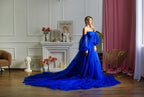 Royal blue tulle dress for Photoshoot SY043