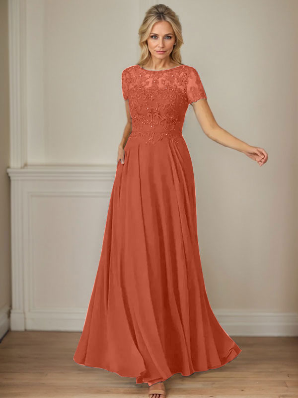 Dunkelmarineblaues A-Linien-Chiffonkleid mit U-Boot-Ausschnitt und Pailletten 