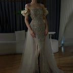 Karamellfarbenes Abendkleid für Damen, Hochzeitsfeier 2025, LA72603 