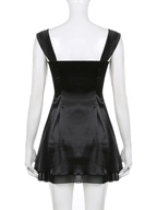 Lovely Black Straps A-line Homecoming Dress  Y4035