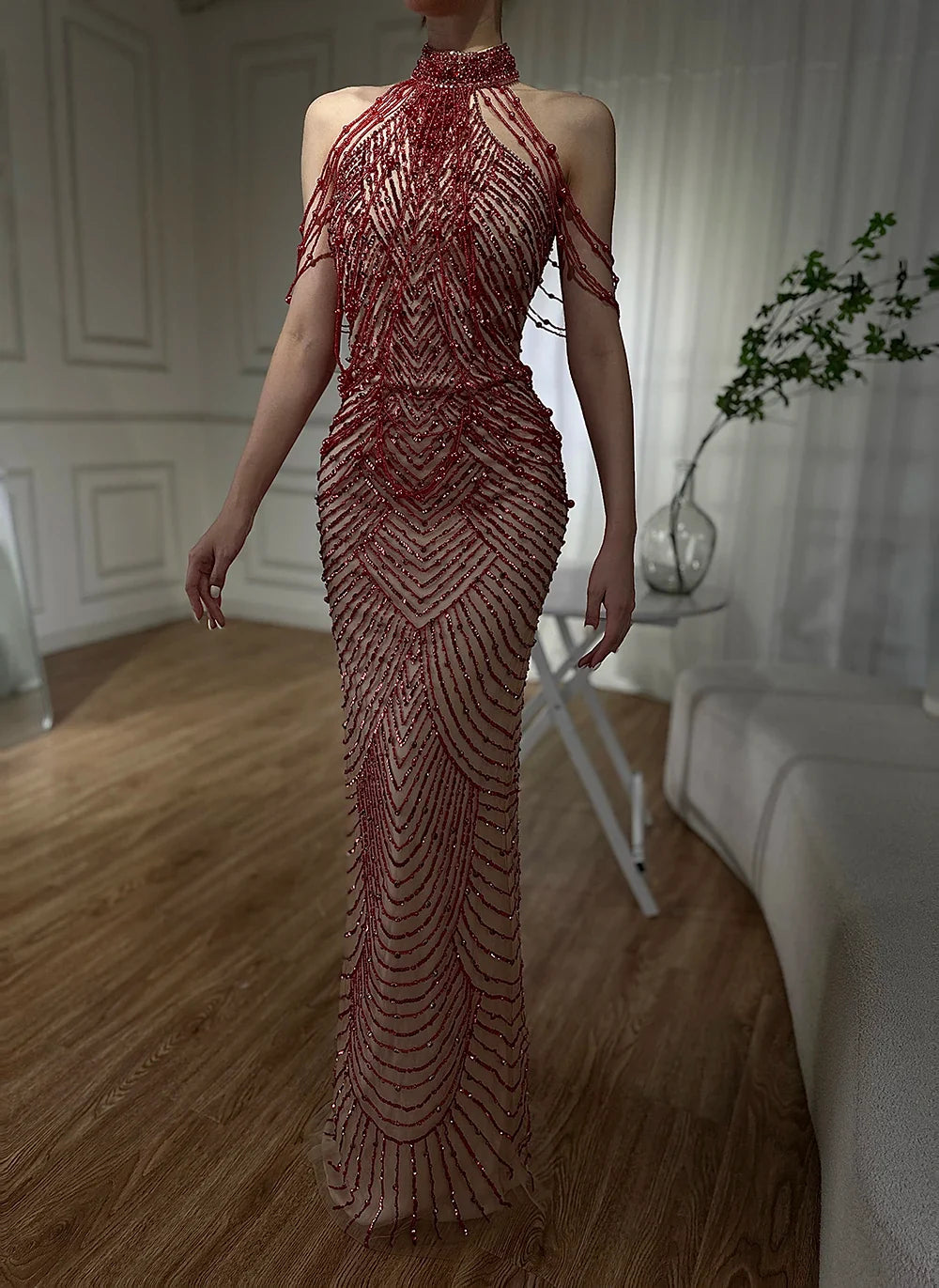 En oferta, sin devolución ni reembolso. Vestidos de noche elegantes y sexys de sirena LA6227