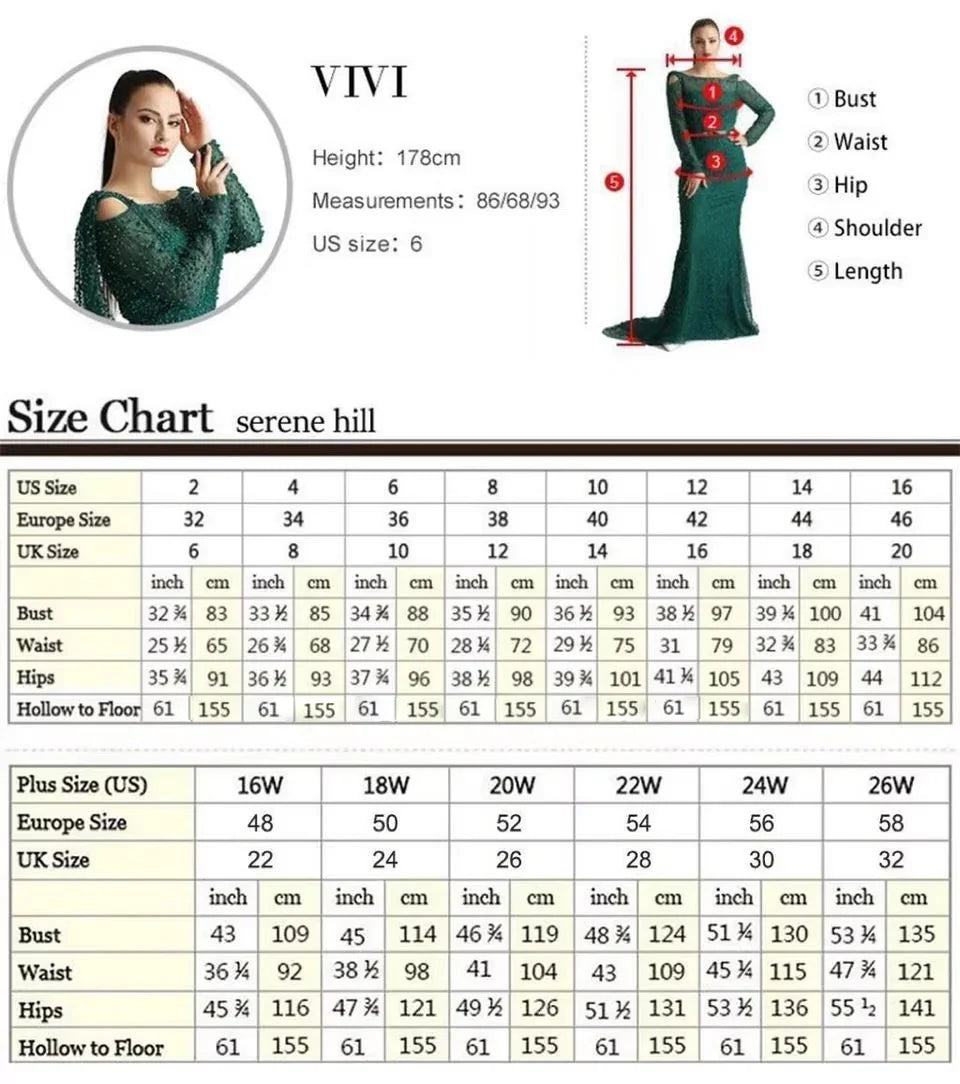 Elegante vestido de noche verde salvia con cuentas y bajo fluido LA72928