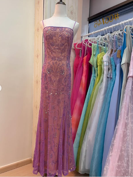 Luxuriöses Meerjungfrau-Abschlussball-/Abendkleid im Spaghettiträger-Stil aus Tüll Y8137