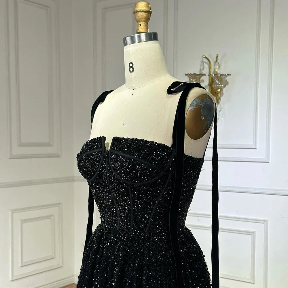 Luxuriöses Abendkleid aus Saudi-Arabien, weinrot, mit Perlen besetzt, Spaghettiträger, bodenlang, für formelle Anlässe, LA70600A