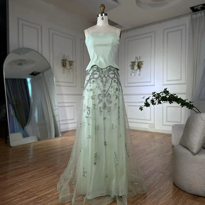 Luxuriöses arabisches Abendkleid, elegante Hochzeits- und Partykleider LA72809