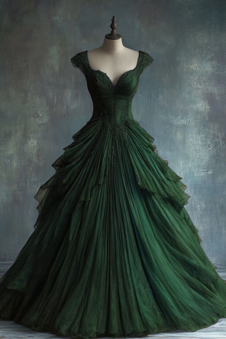 Elegante vestido de quinceañera de tul azul con encaje y corte en A, estilo formal, Y7797