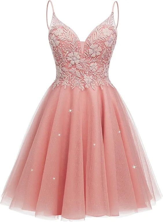 Glitzerndes Tüll-Heimkehrkleid für Teenager, Mini-Cocktailkleid, Y2411