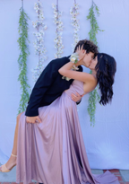 Vestido de fiesta de satén sencillo, corte A, vestidos de noche formales Y4087