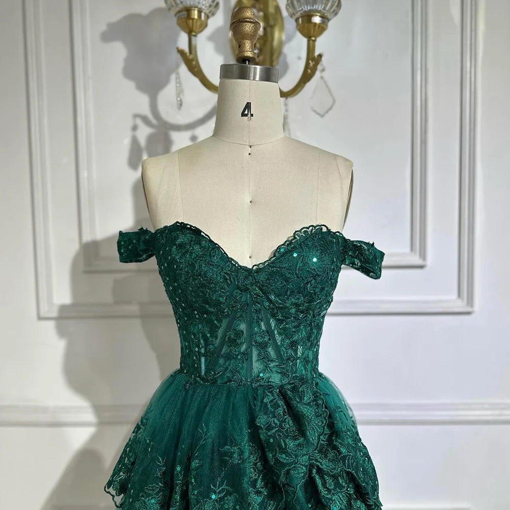 Vestido de noche árabe negro con abertura alta, tirantes finos, corte A, encaje y cuentas, para mujer, para fiesta de boda LA72586 