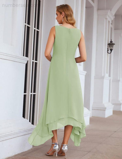 Sunnderly Chiffon Plus Size Mother of Bride Dresses with Jacket Formal Dresses for Wedding SY28073