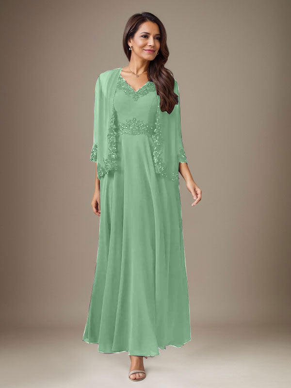 Vestido de gasa con lentejuelas en color ciruela