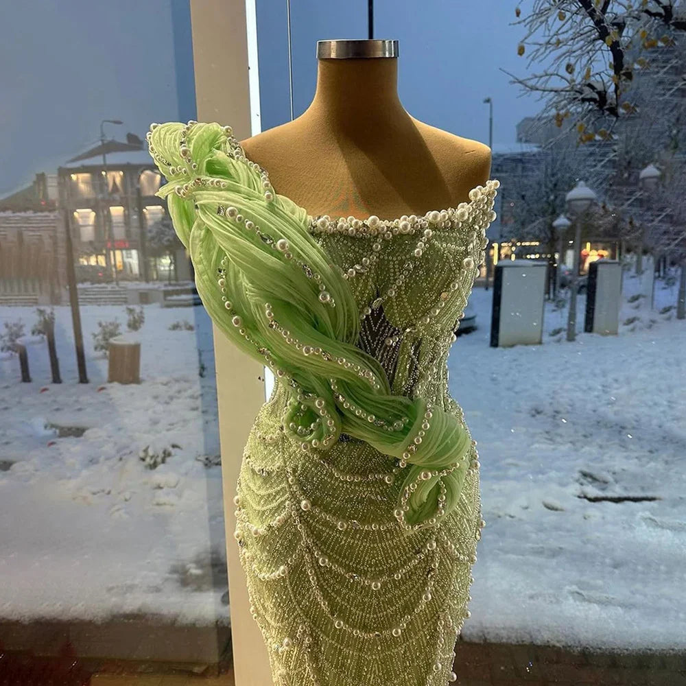Vestidos de noche de sirena de diseñador de lujo para ocasiones formales LA72898 2025
