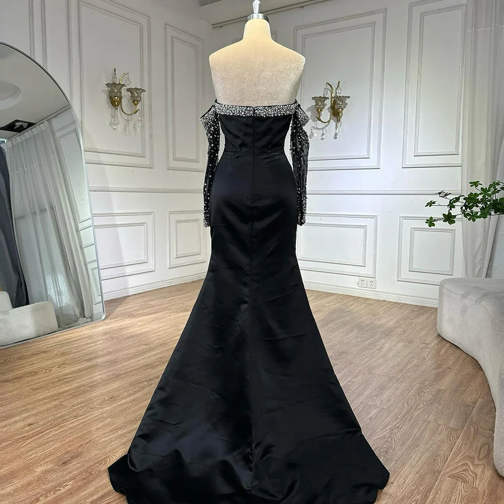 Elegantes Abendkleid aus gelbem Satin mit Herzausschnitt LA72777