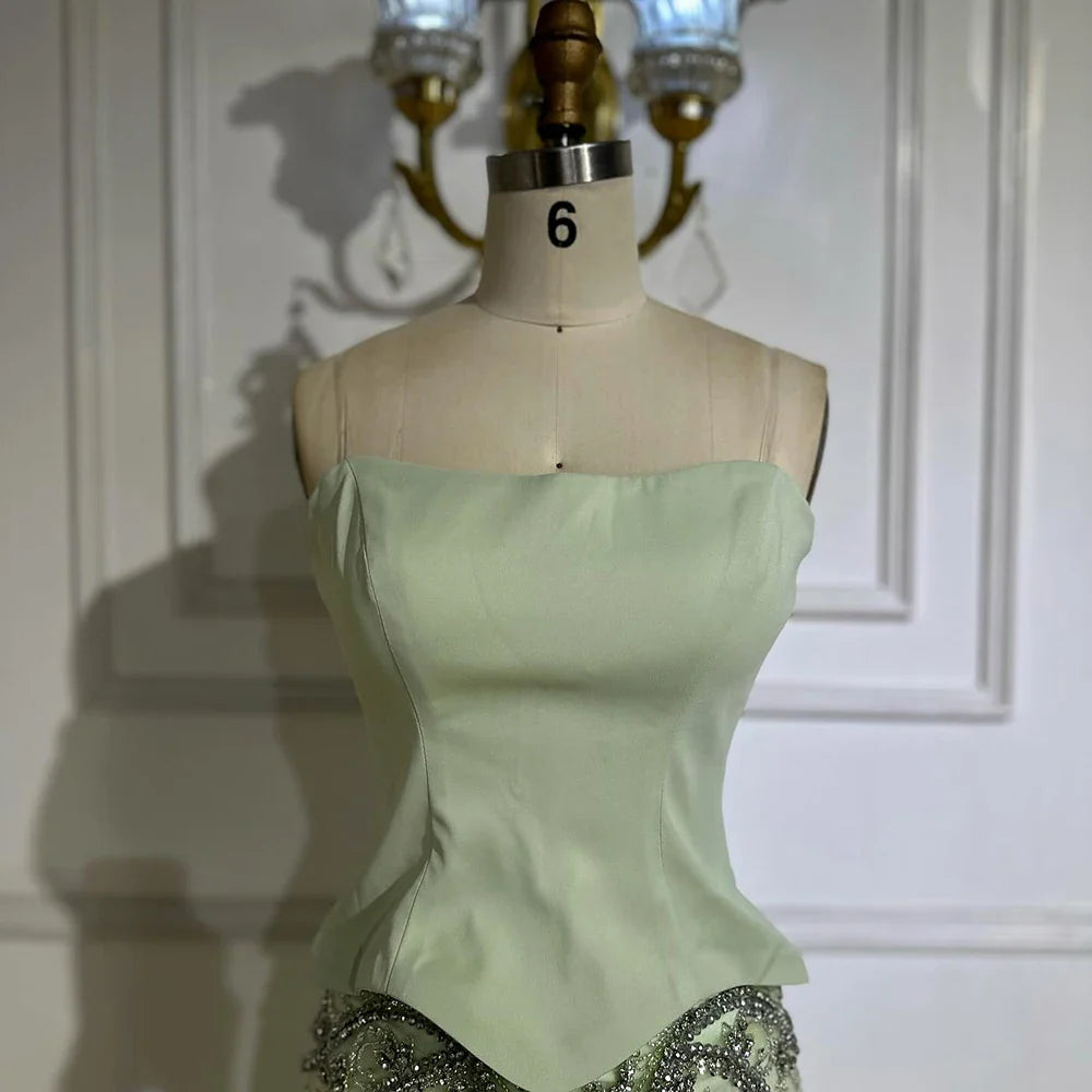 Vestido de noche árabe de lujo para boda, elegante vestido de fiesta formal LA72809