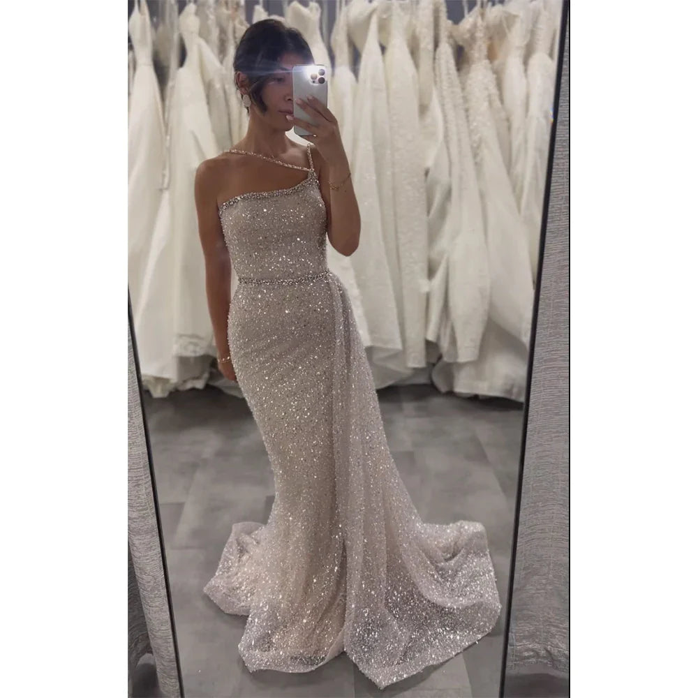 Rosa Abendkleid mit Perlenbesatz und Überrock für formelle Anlässe LA72887 2025